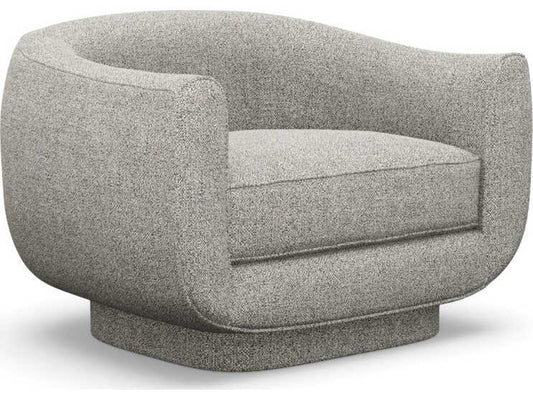 Spectrum Swivel Accent Chair in Gray Fabric
