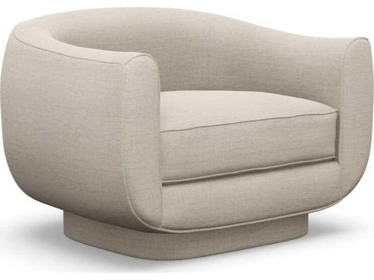 Spectrum Swivel Club Chair in Beige Canyon Weave