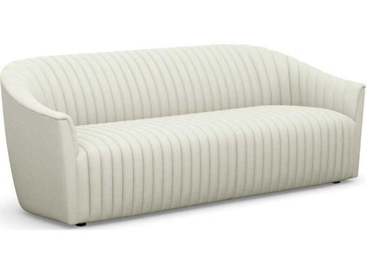 Channel Upholstered Sofa in Bluff Canyon Weave Fabric