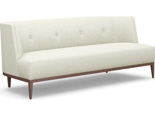 Ayler Down Upholstered Sofa with Walnut Wood Base
