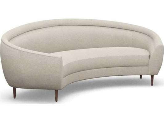 Capri 3-Seat Upholstered Sofa in Bluff Canyon Weave and Walnut