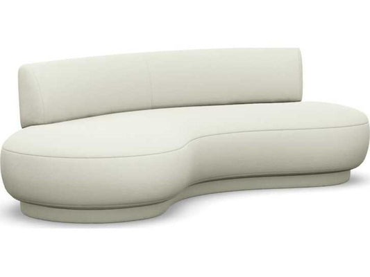 Nuage 3-Seat Upholstered Sofa in Rock Beige Loma Weave Fabric