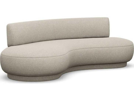 Nuage Upholstered Sofa in Wheat Beige Loma Weave