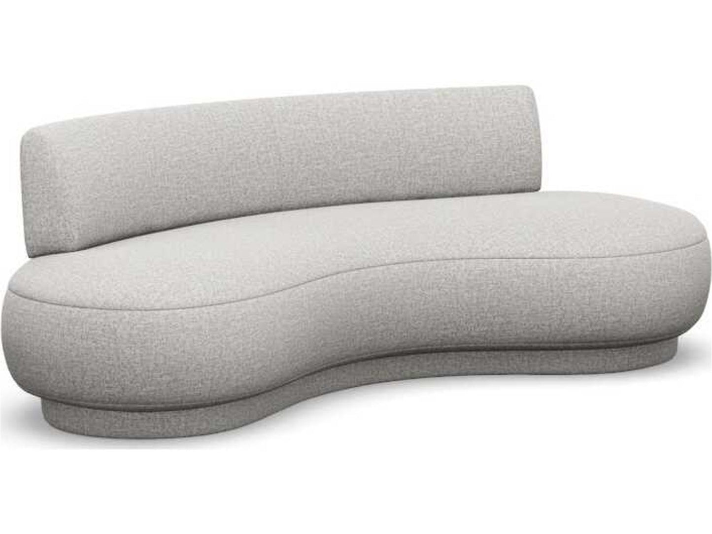 Nuage Storm Gray Upholstered Sofa in Paseo Linen