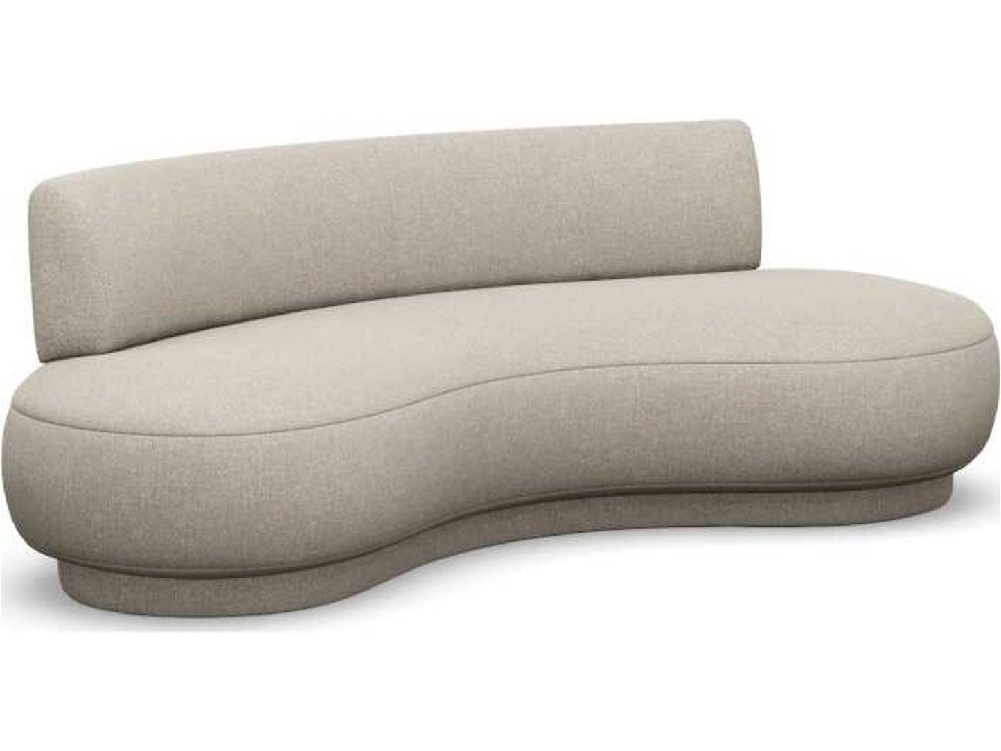 Nuage 3-Seat Right-Arm Facing Upholstered Sofa in Wheat Beige Loma Weave