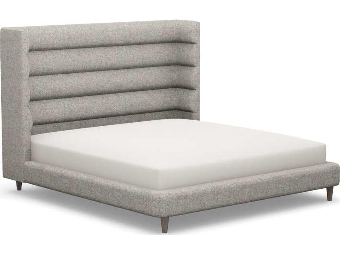 Ornette Gray Upholstered King Platform Bed