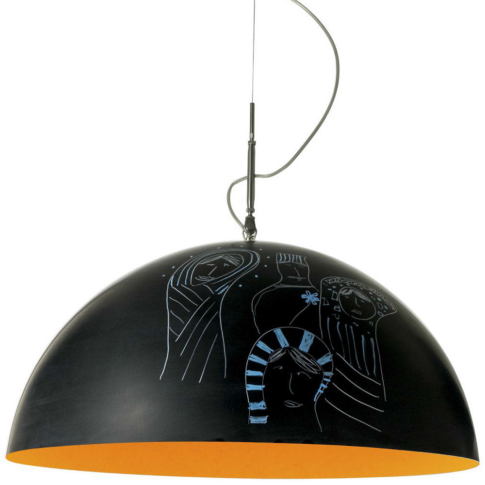 Mezza Luna Lavagna Pendant