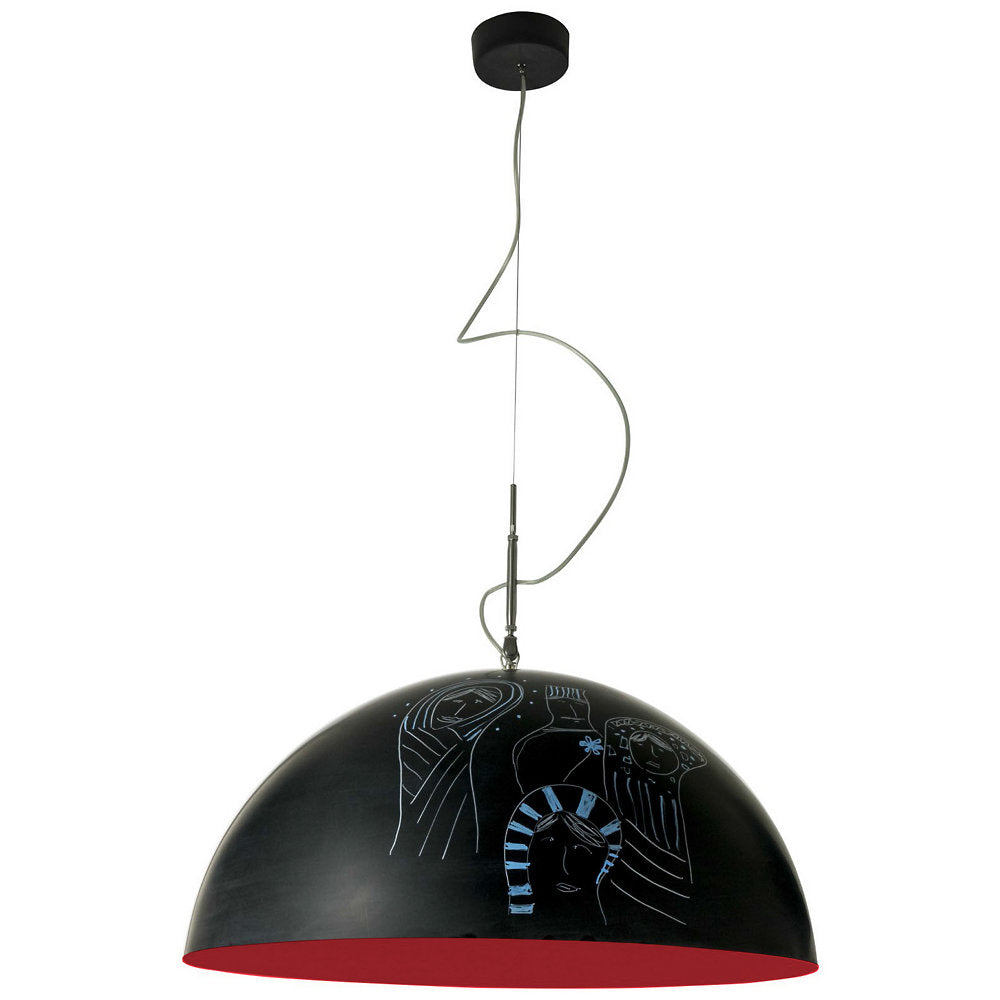 Mezza Luna Lavagna Pendant