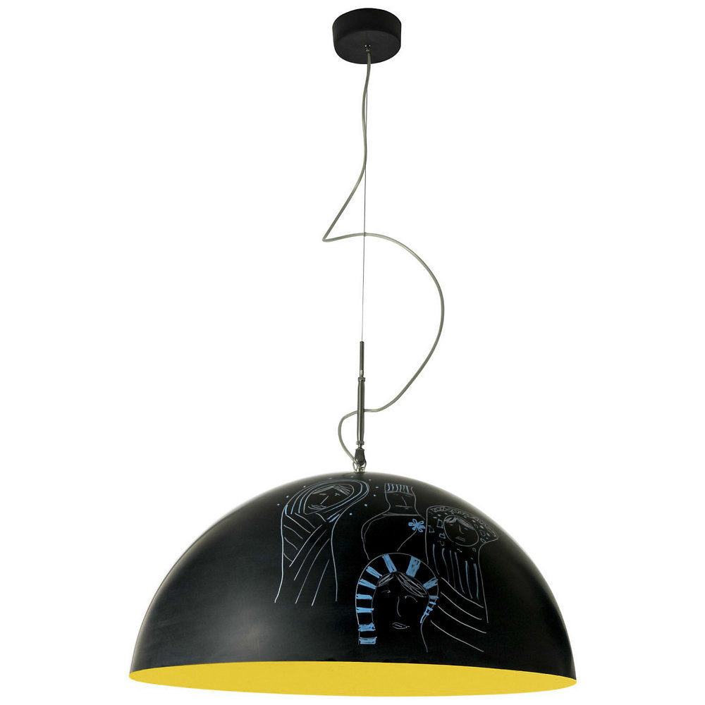 Mezza Luna Lavagna Pendant