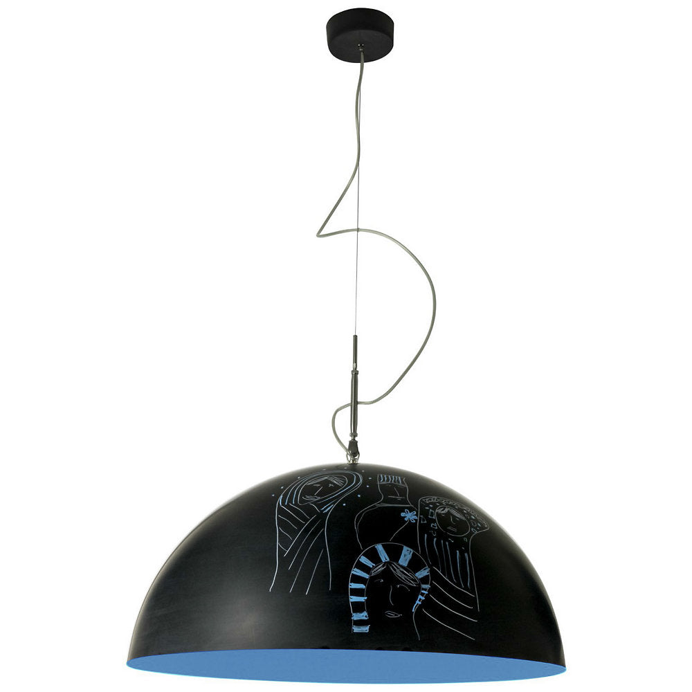 Mezza Luna Lavagna Pendant