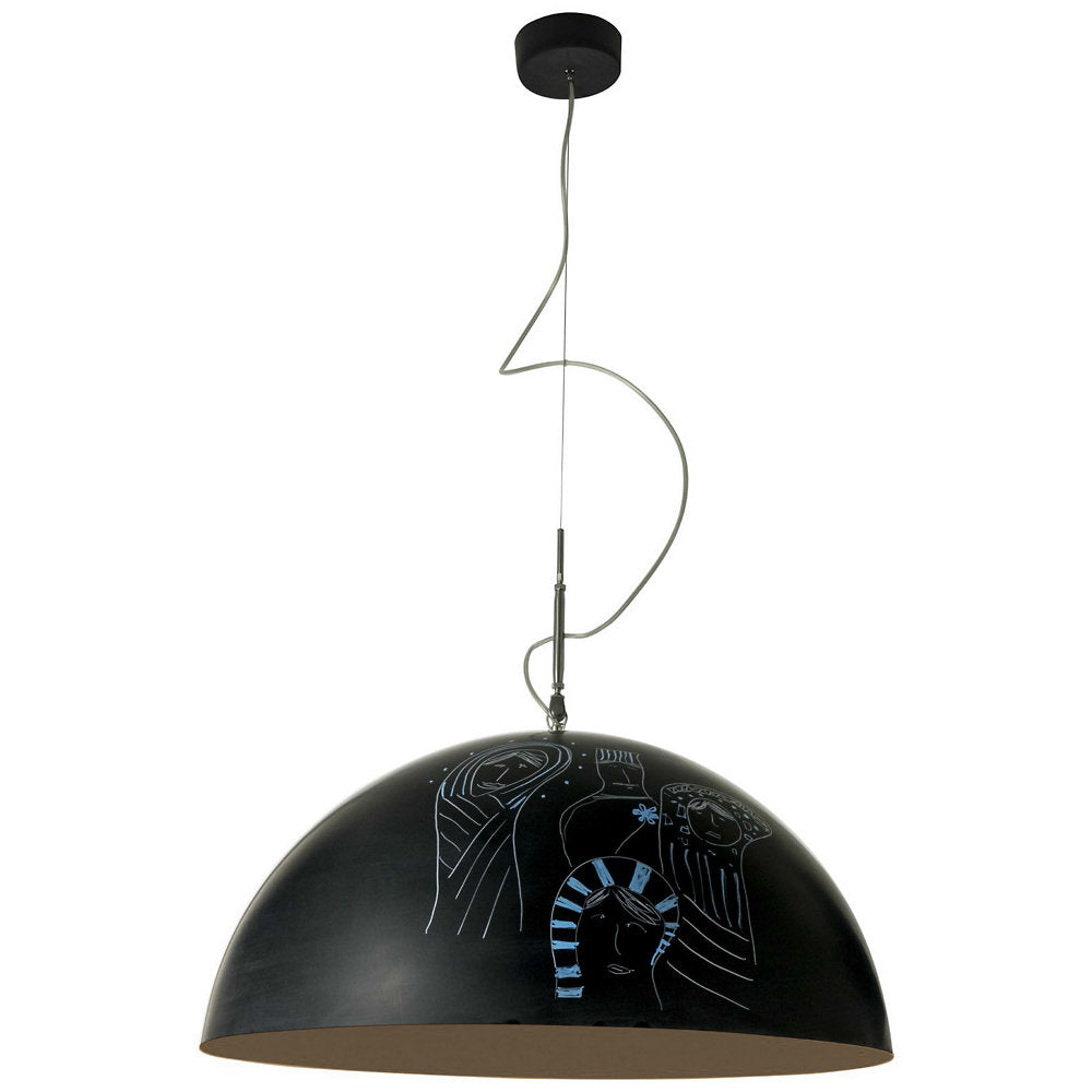 Mezza Luna Lavagna Pendant