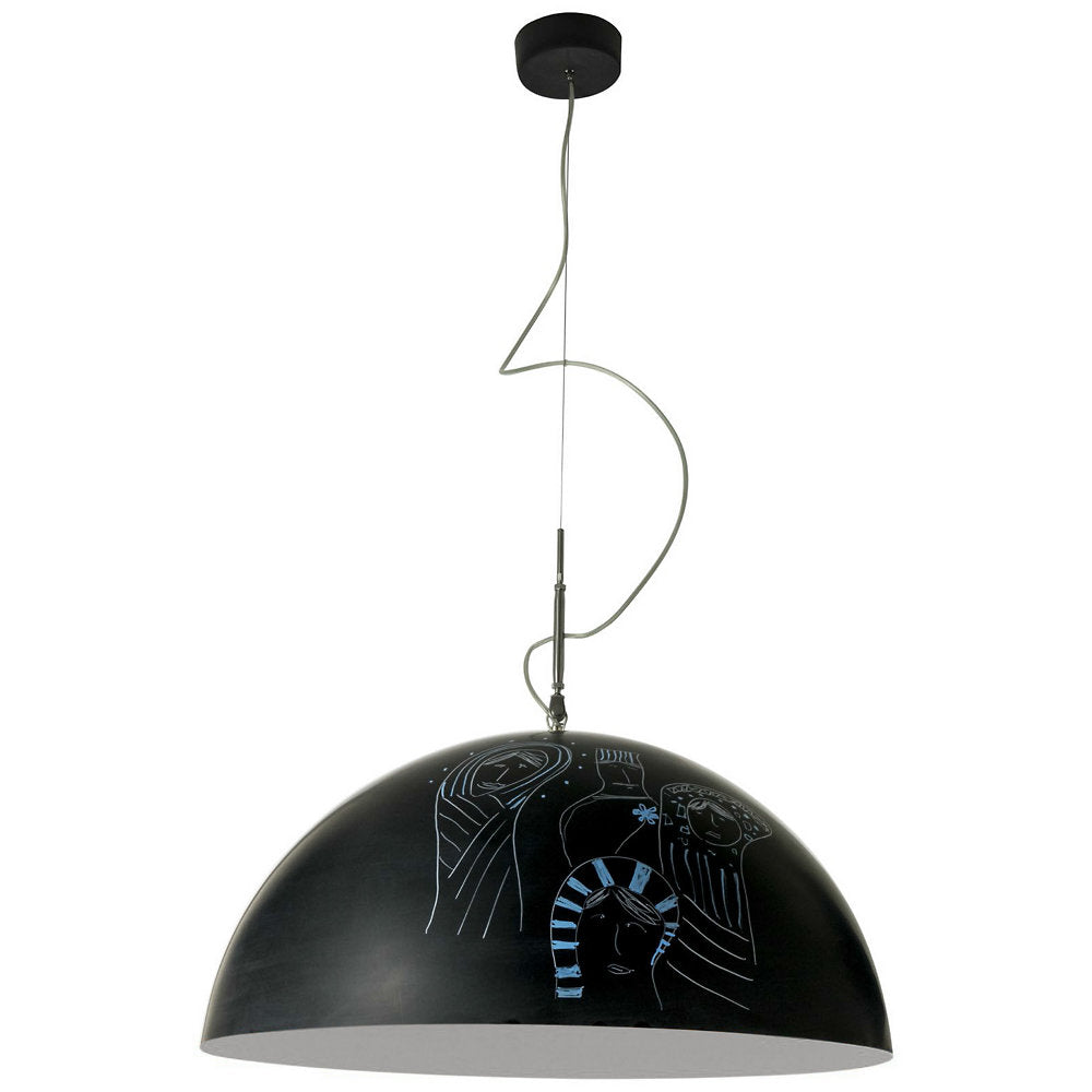 Mezza Luna Lavagna Pendant