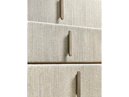 Water Clapotis 6-Drawer Double Dresser with Danish Cord in Bleached Oak
