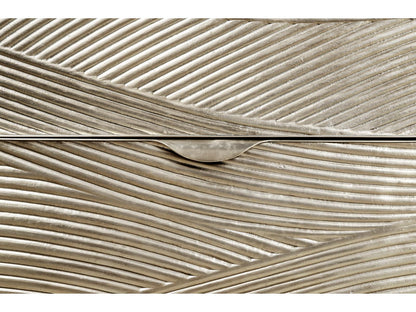 Water Capillary Cast Metal Texture Double Dresser Bleached Oak
