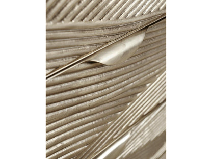 Water Capillary Cast Metal Texture Double Dresser Bleached Oak