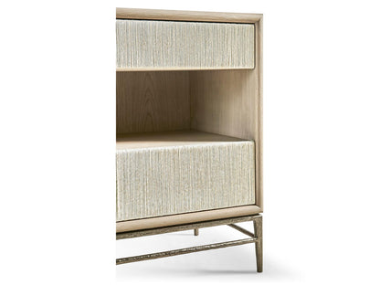 Water Clapotis Danish Cord Nightstand in Bleached Oak