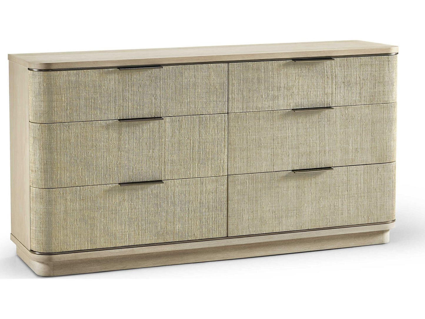 Water Seiche Woven Double Dresser in Bleached Oak