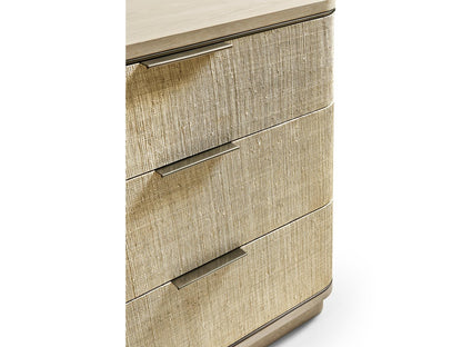 Water Seiche Woven Double Dresser in Bleached Oak