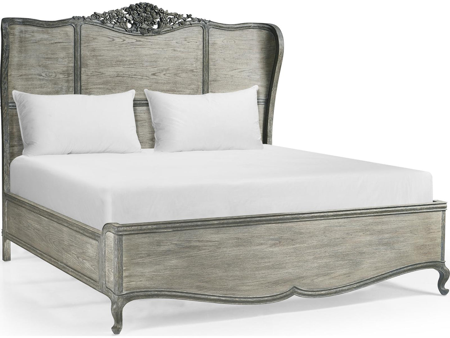 Arlingham King Shelter Bed in Chipped Blue Oak