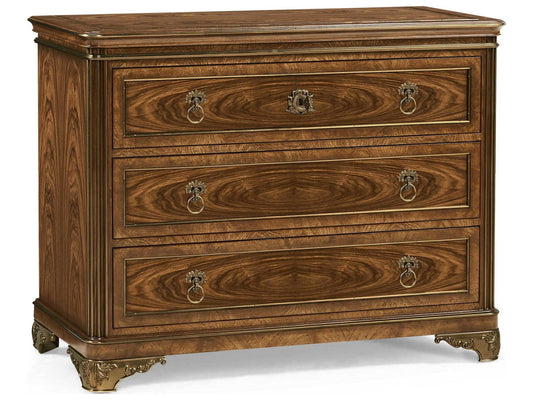 Viceroy 3-Drawer Traditional Mahogany Wood Nightstand