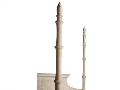 William Yeoward Bywater King Poster Bed in Washed Acacia Oak