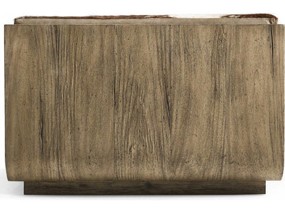 Stone Ridge Tully Light Acacia Leather and Cowhide Twin Daybed
