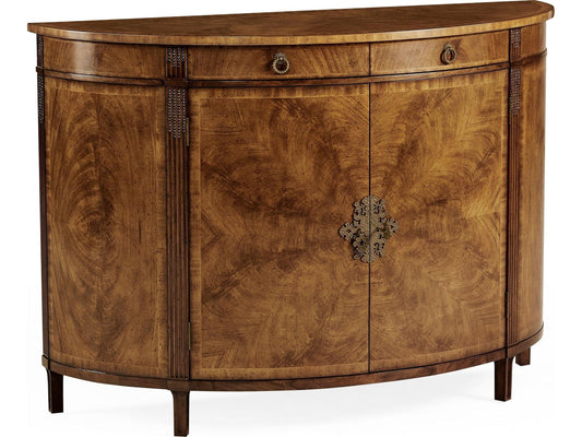 JC Traditional 54-Inch Acacia Wood Sideboard in Medium Crotch Walnut
