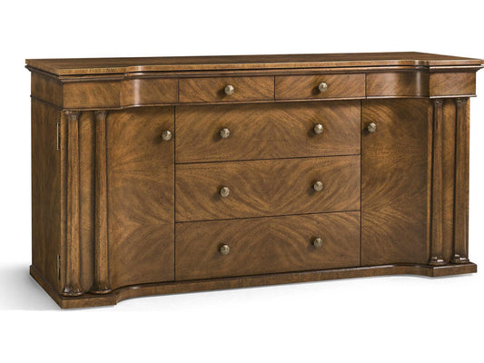 Hattie Traditional 74-Inch Crotch Walnut Sideboard