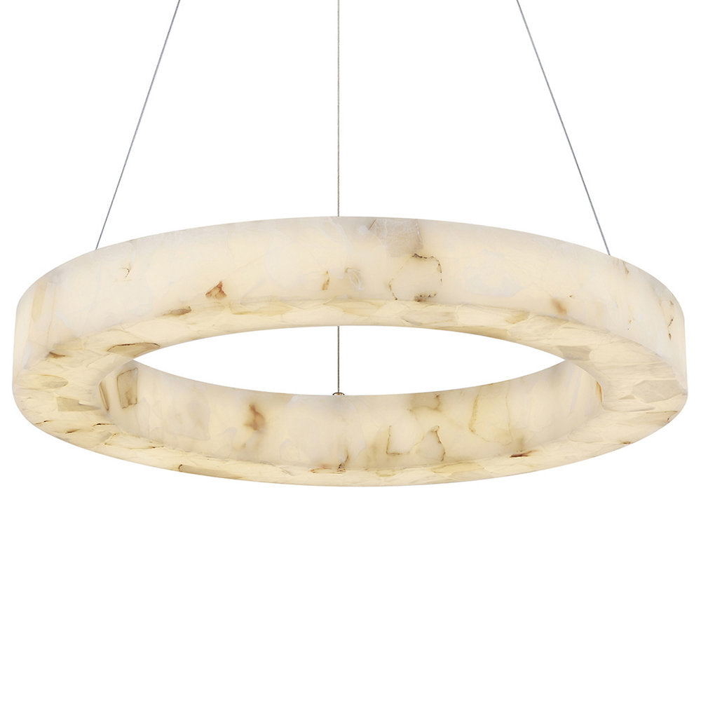 Medley LED Alabaster Rocks Ring Pendant