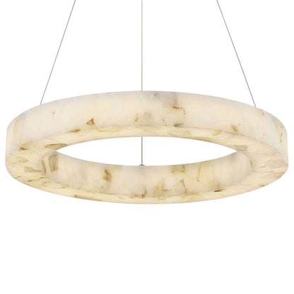 Medley LED Alabaster Rocks Ring Pendant