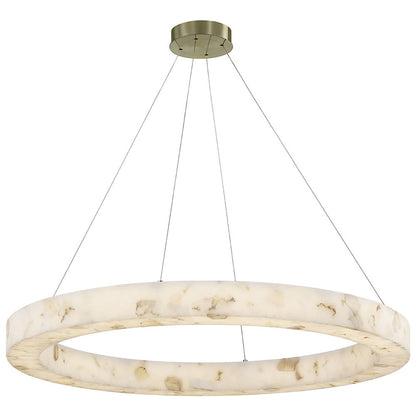 Medley LED Alabaster Rocks Ring Pendant