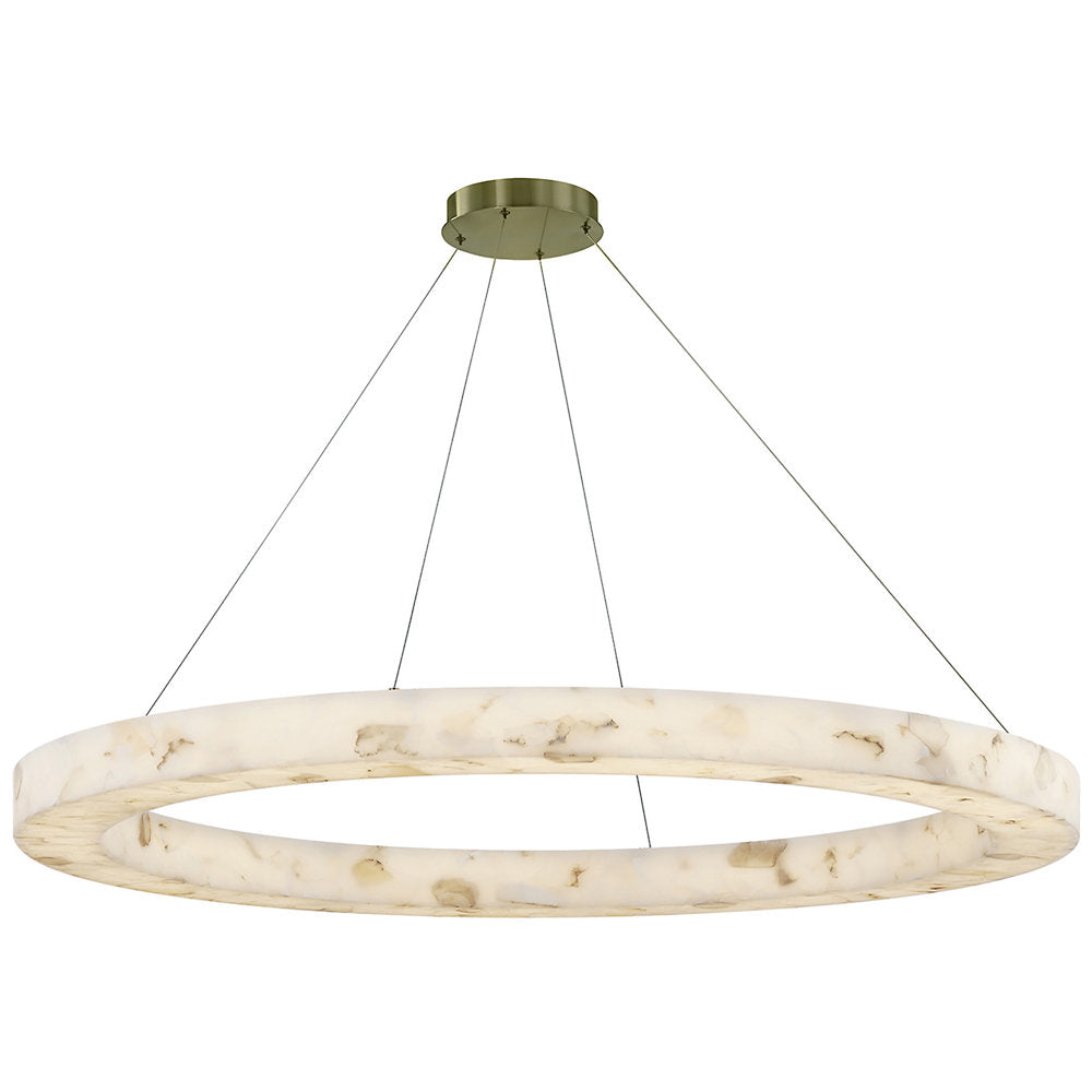 Medley LED Alabaster Rocks Ring Pendant
