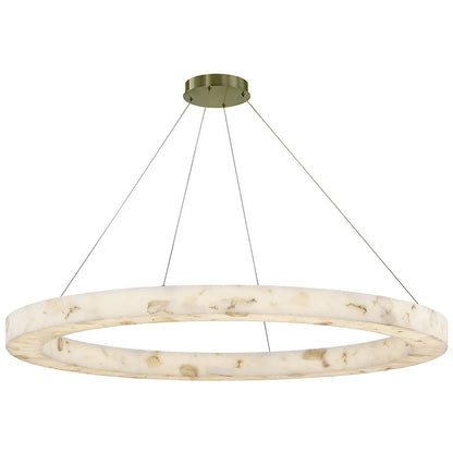 Medley LED Alabaster Rocks Ring Pendant