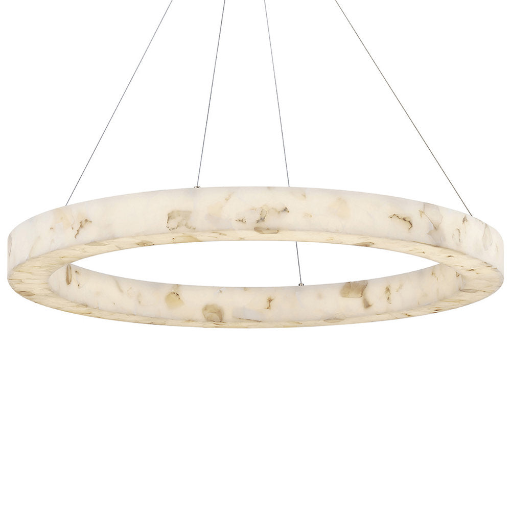 Medley LED Alabaster Rocks Ring Pendant