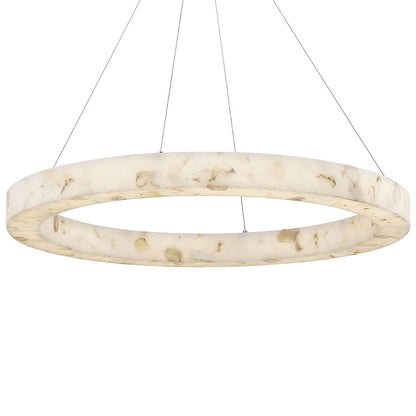 Medley LED Alabaster Rocks Ring Pendant
