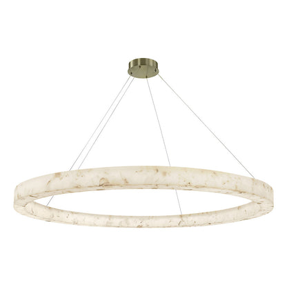 Medley LED Alabaster Rocks Ring Pendant
