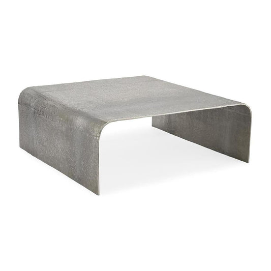 John Richard Cocktail Table in Textured Nickel