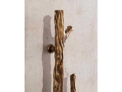 Hallwood Tall Cabinet Golden Oak with Tiza Gesso Doors