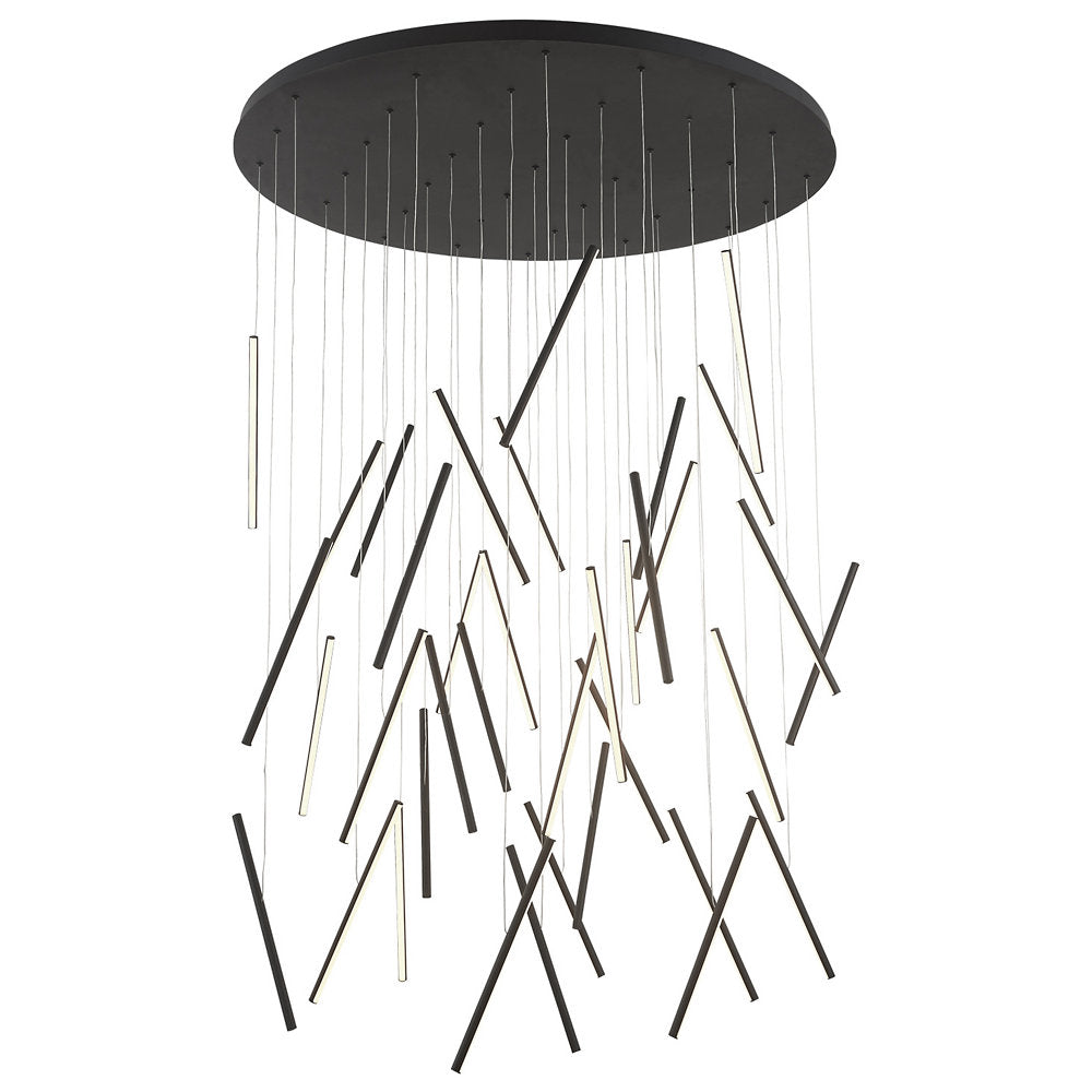Chute LED Round Multi-Light Pendant