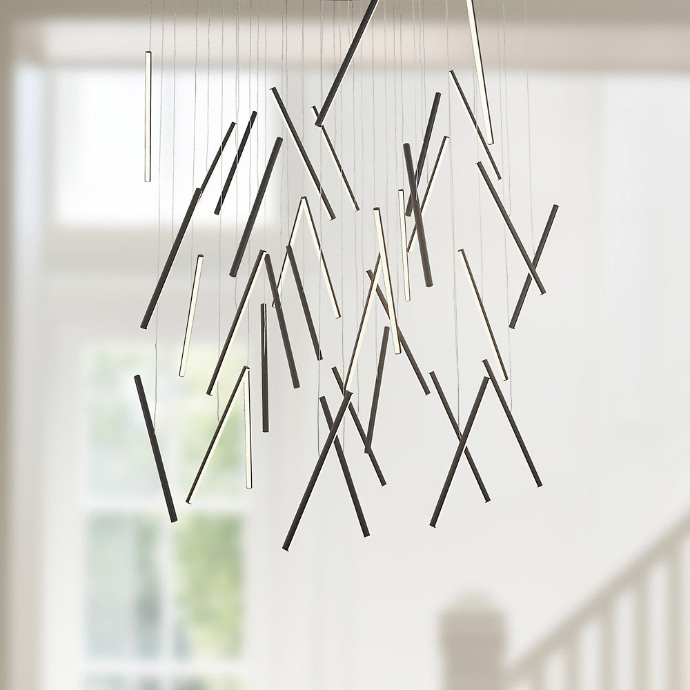 Chute LED Round Multi-Light Pendant