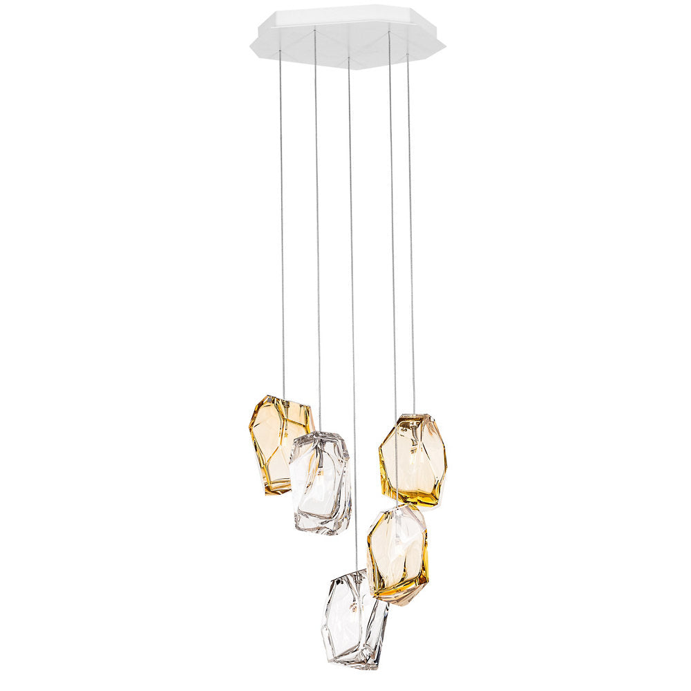 Crystal Rock Multi-Light Pendant