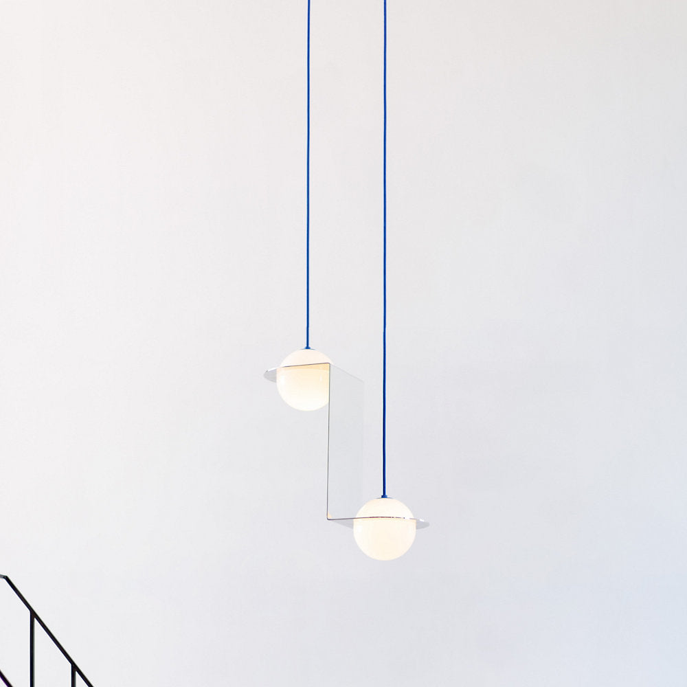 Laurent 05 Tall Offset Duo Pendant