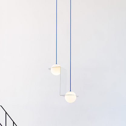 Laurent 05 Tall Offset Duo Pendant