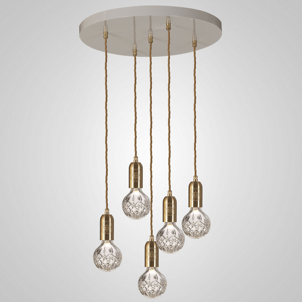Crystal Bulb LED Multi-Light Pendant