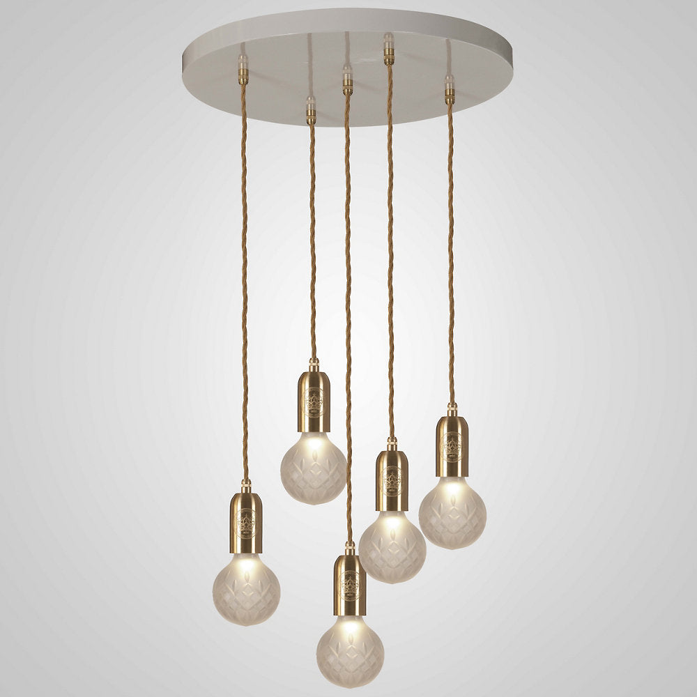 Crystal Bulb LED Multi-Light Pendant