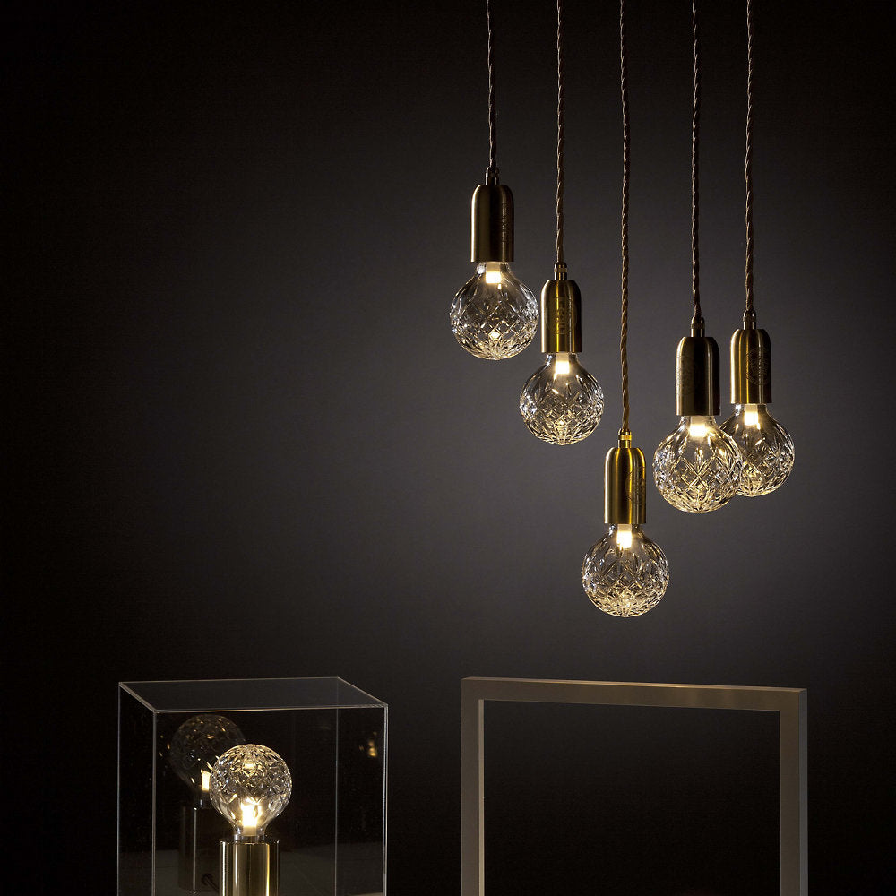Crystal Bulb LED Multi-Light Pendant