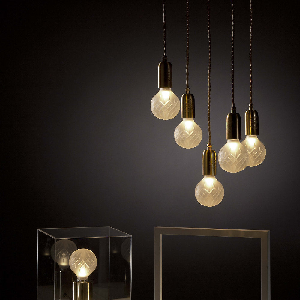 Crystal Bulb LED Multi-Light Pendant