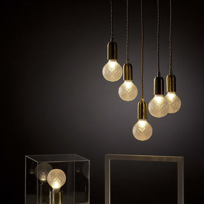 Crystal Bulb LED Multi-Light Pendant