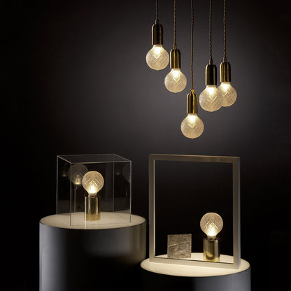 Crystal Bulb LED Multi-Light Pendant