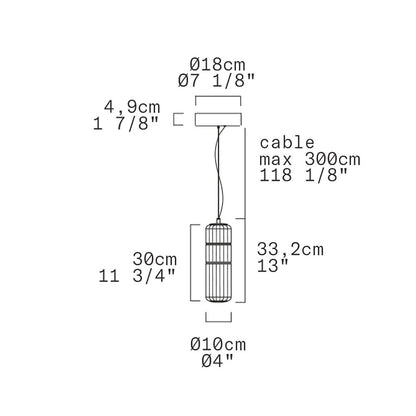 Stacking S 30/60/90 V RIG LED Mini Pendant